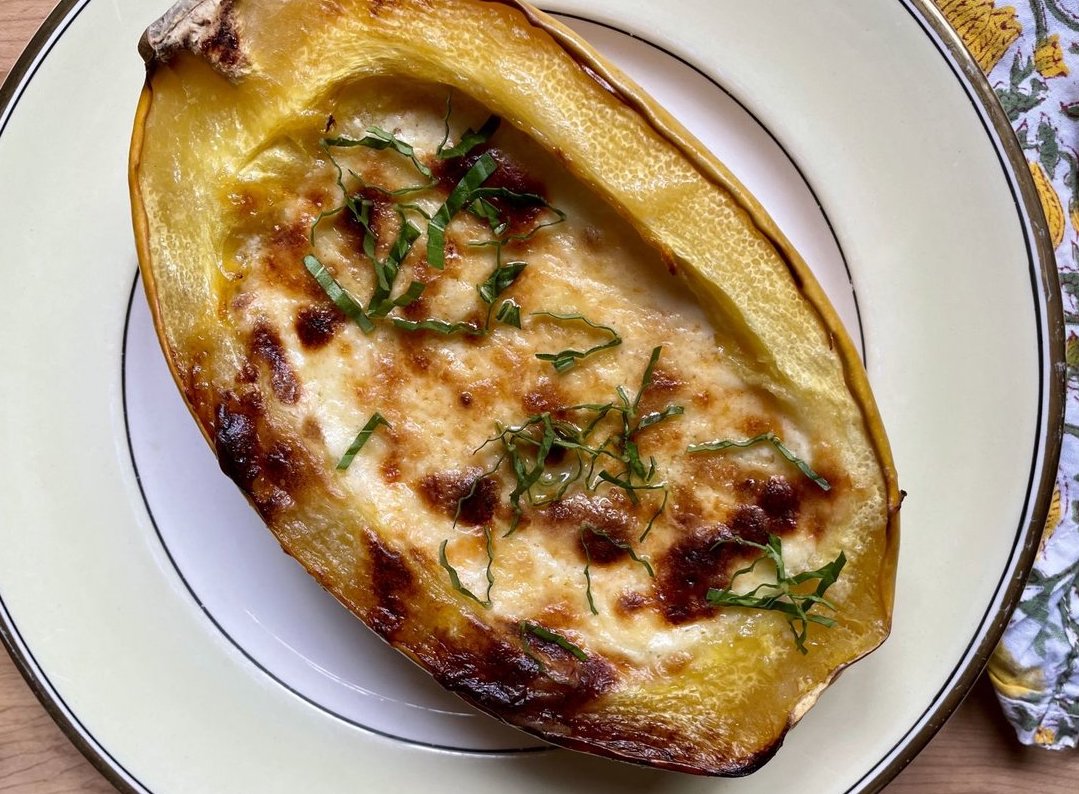 Low Carb Spaghetti Squash Boats Recipe