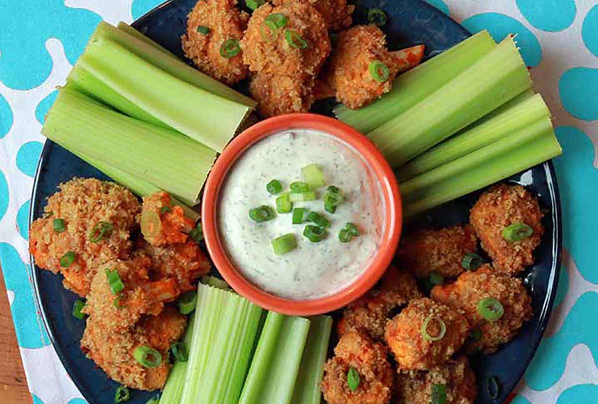 Low Carb Buffalo Cauliflower Bites Recipe