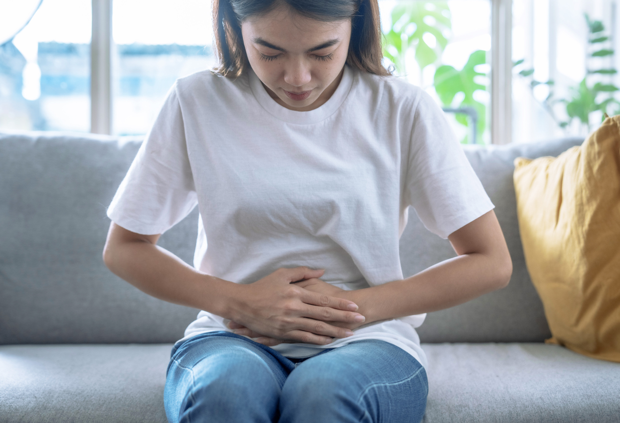 A woman experiences PCOS