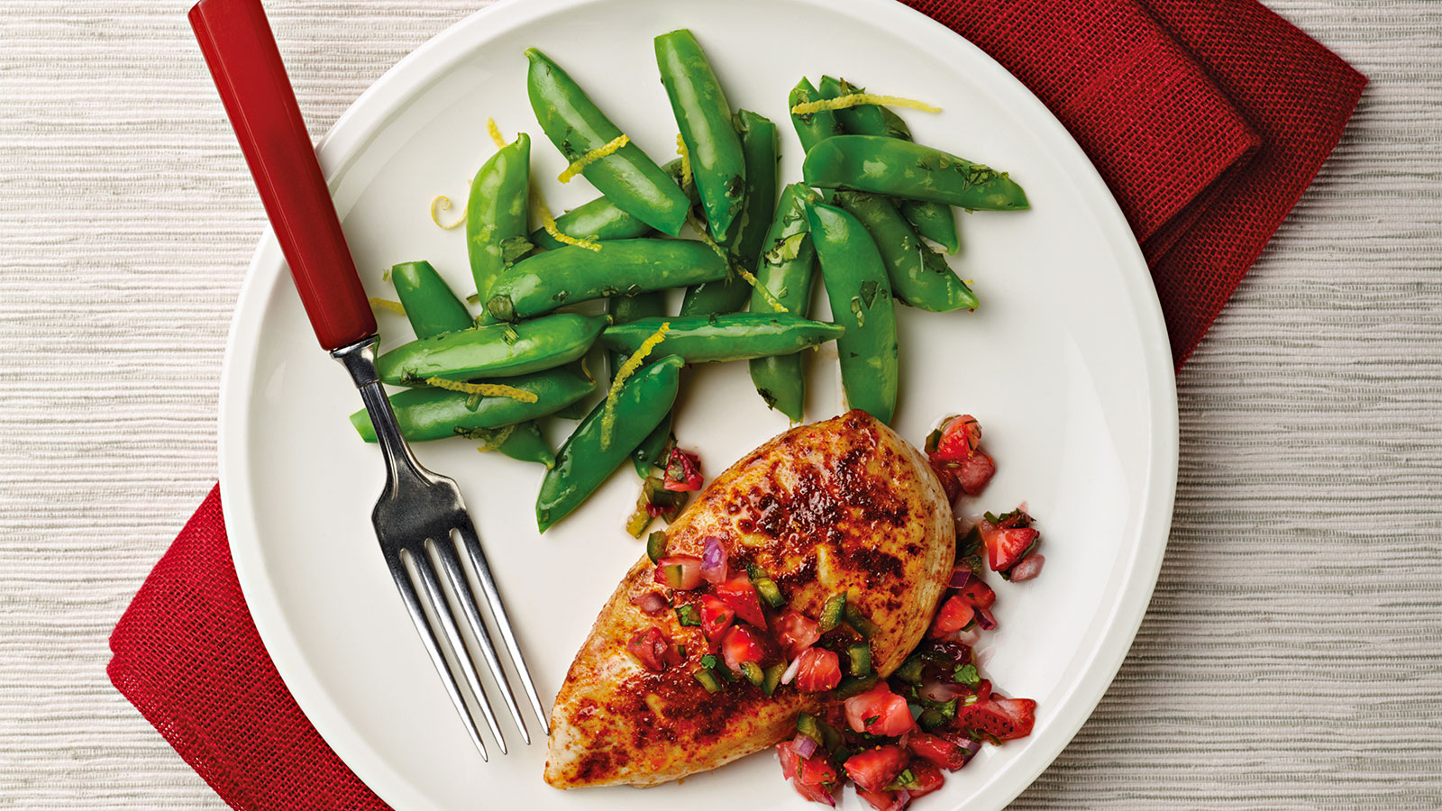 Seared Chicken with Strawberry Salsa Recipe