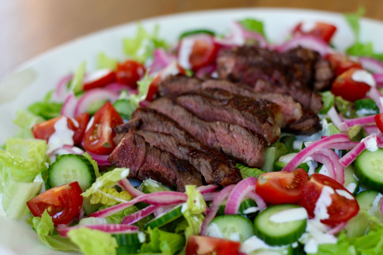 Steak Salad with Blue Cheese Dressing