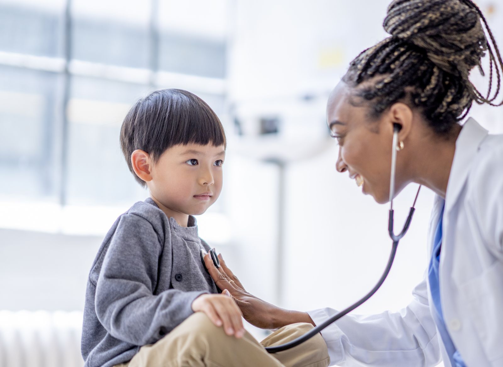 Young child at doctor's office