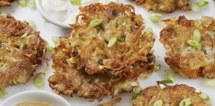 Root vegetable latkes