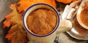 Lower Carb Pumpkin Mug Cake