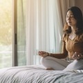 person meditating