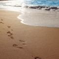 Footprints in sand